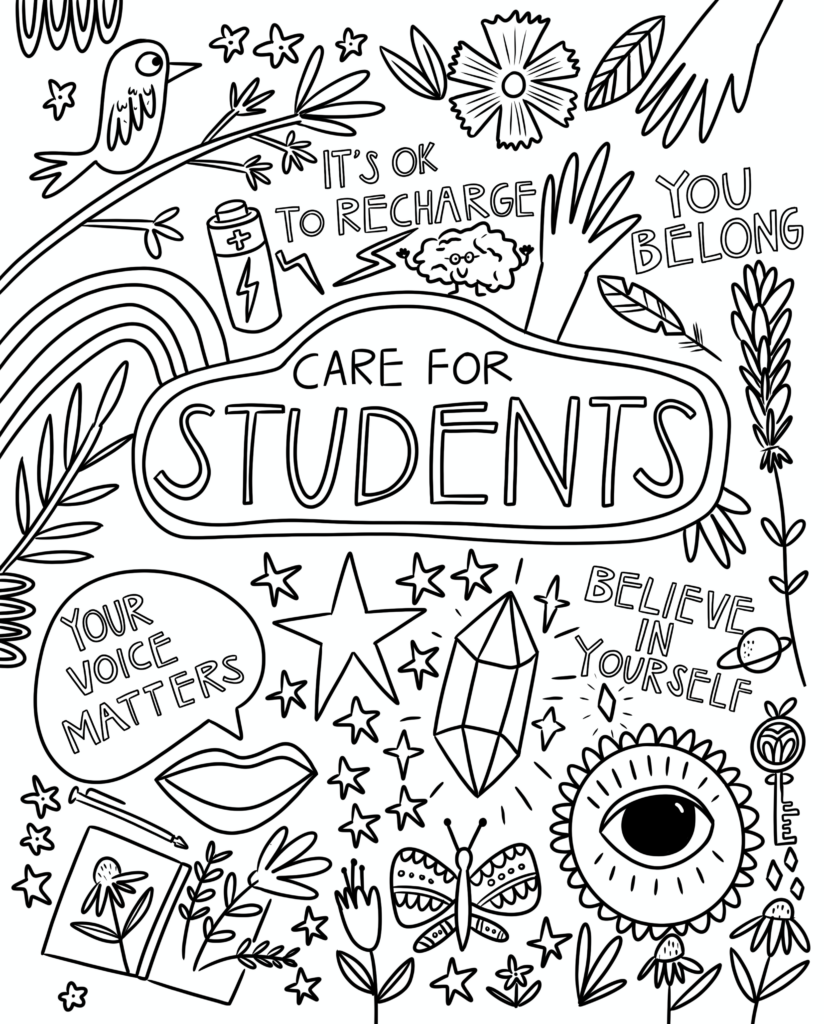 mental health coloring pages