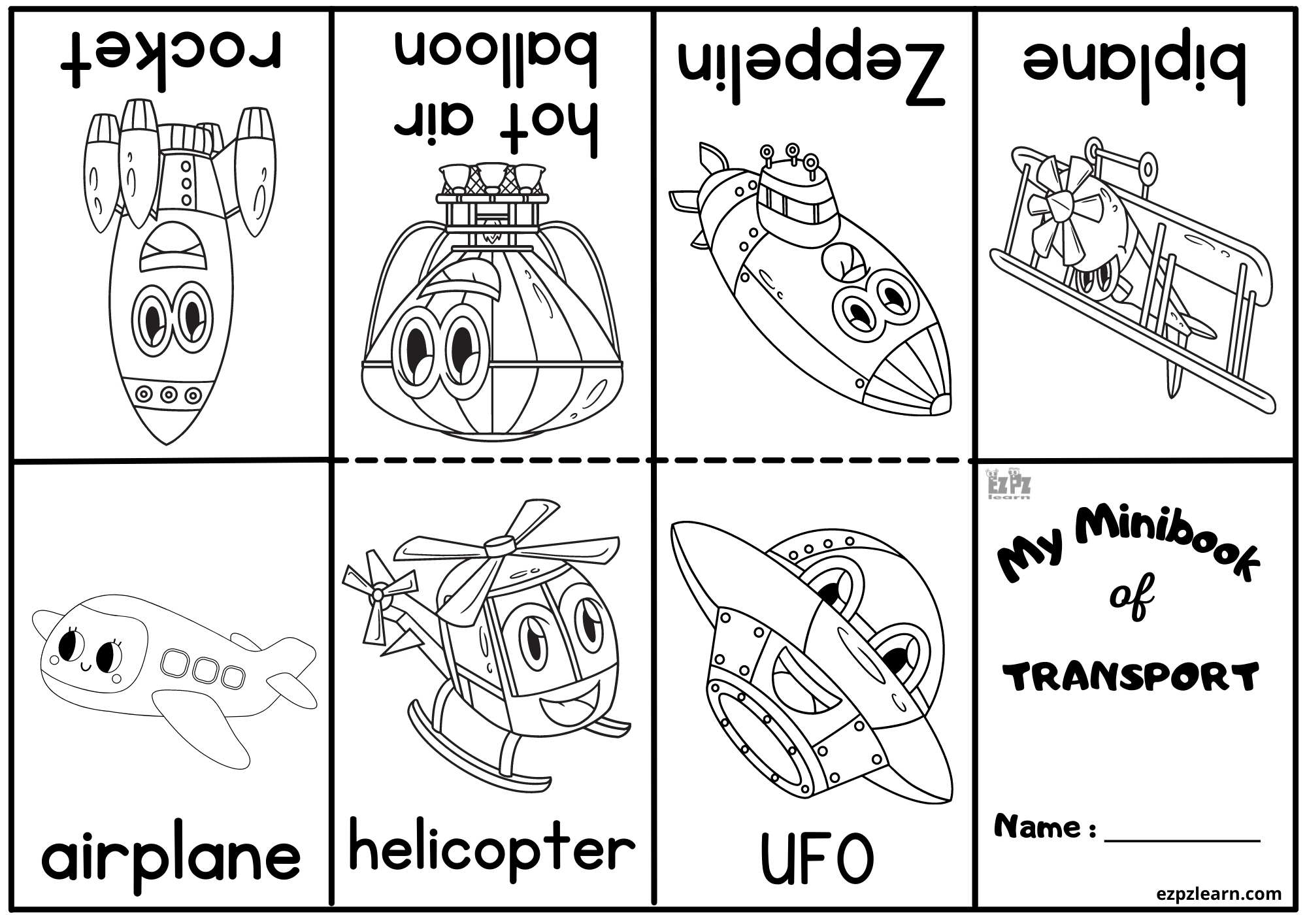 free transportation coloring pages for preschool