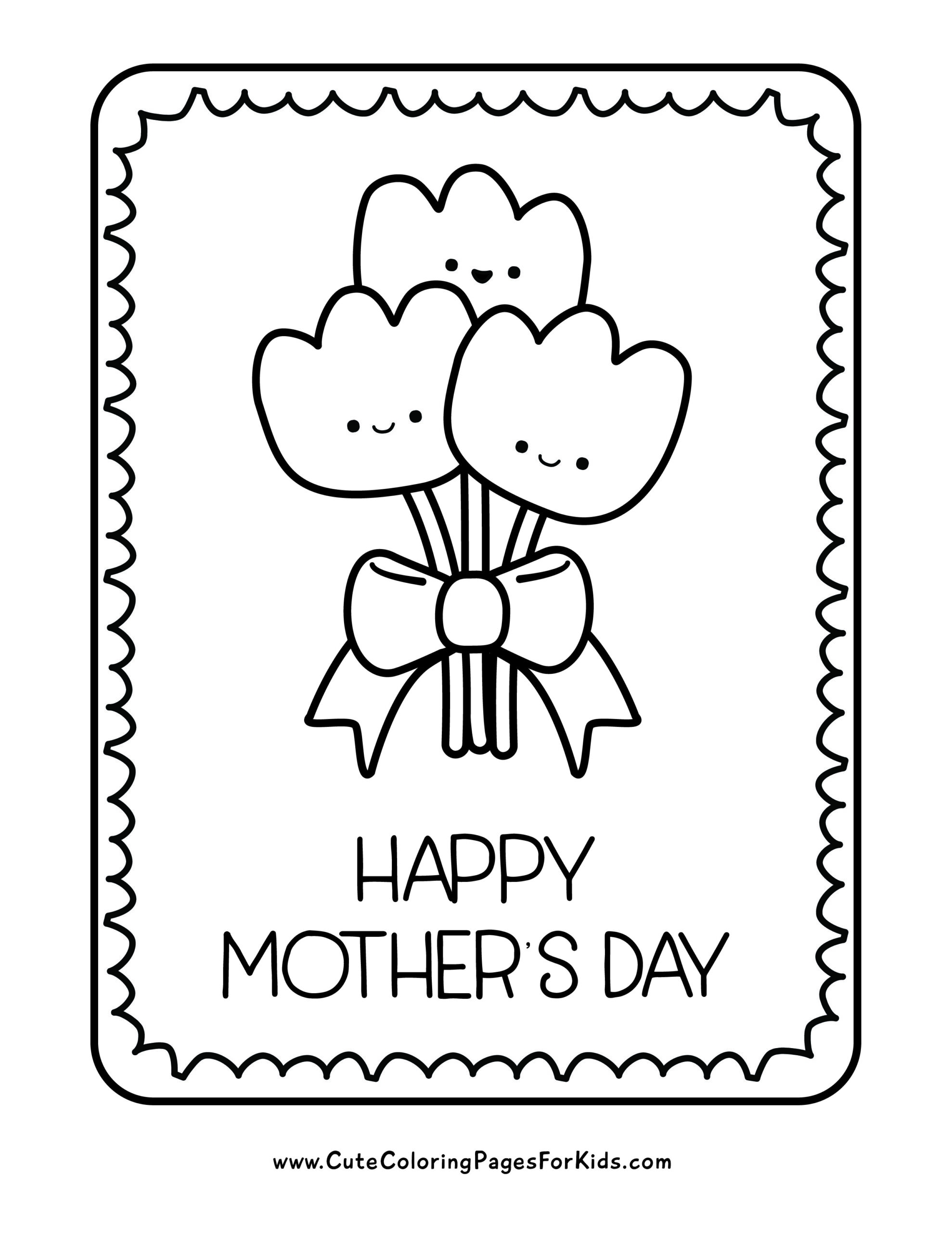 mother's day coloring pages
