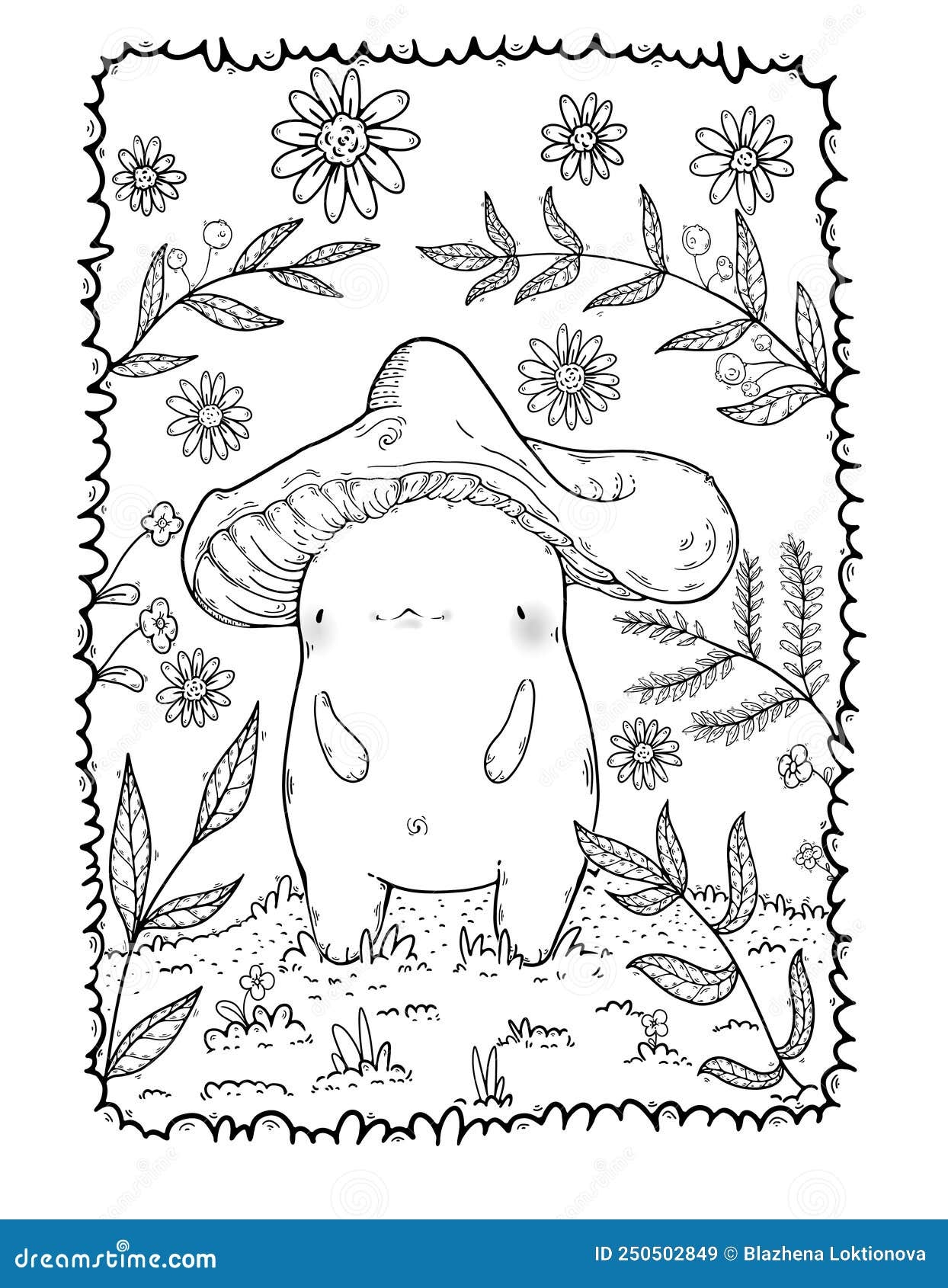 mushroom coloring pages