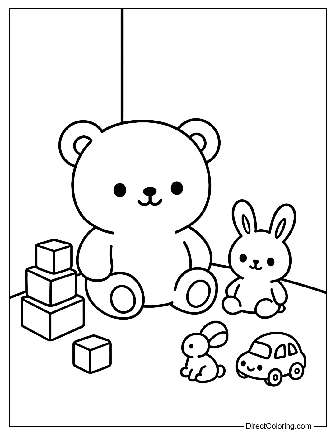 stuffed animal coloring page