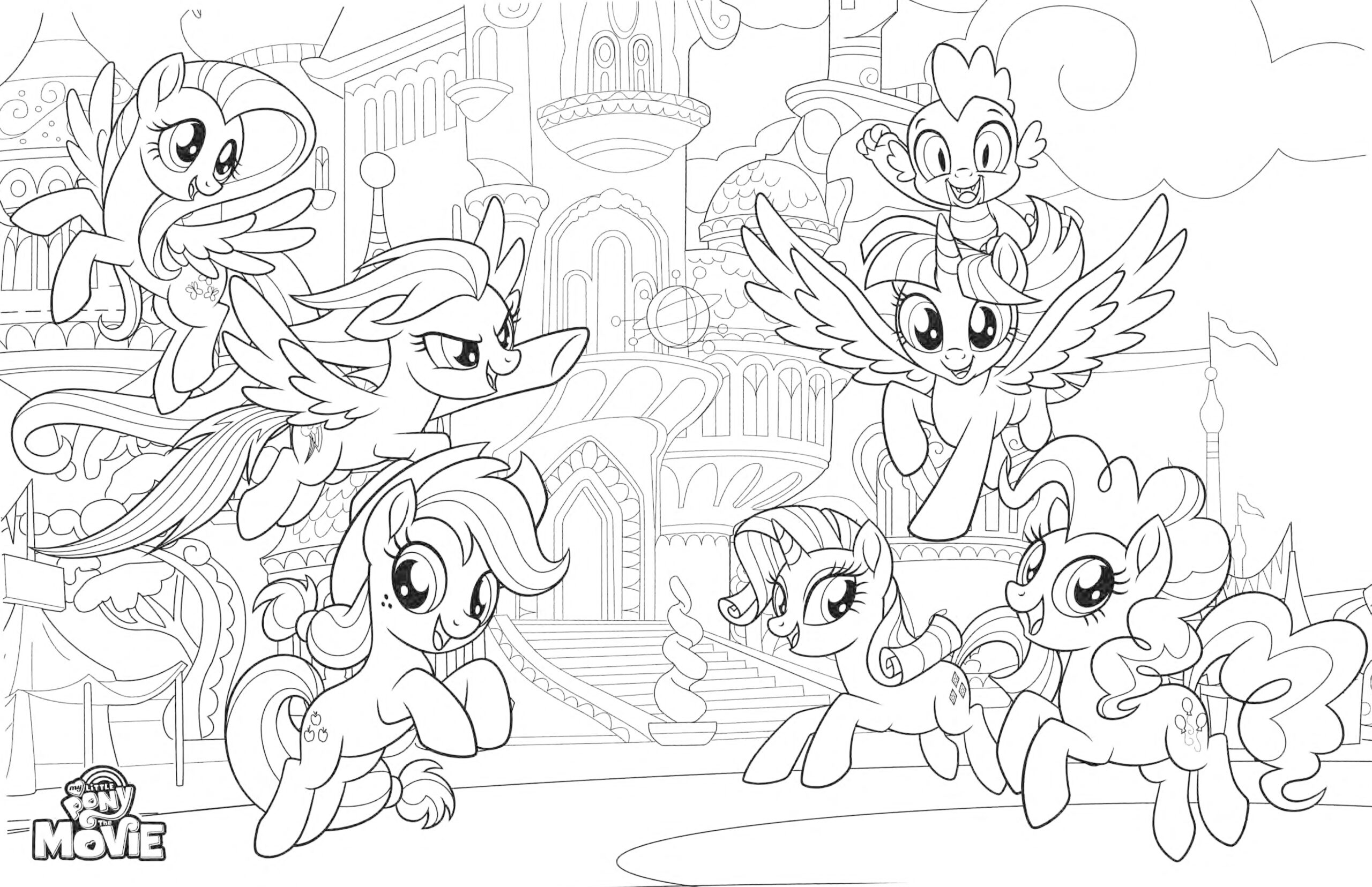 My Little Pony The Movie Coloring Pages YouLoveIt