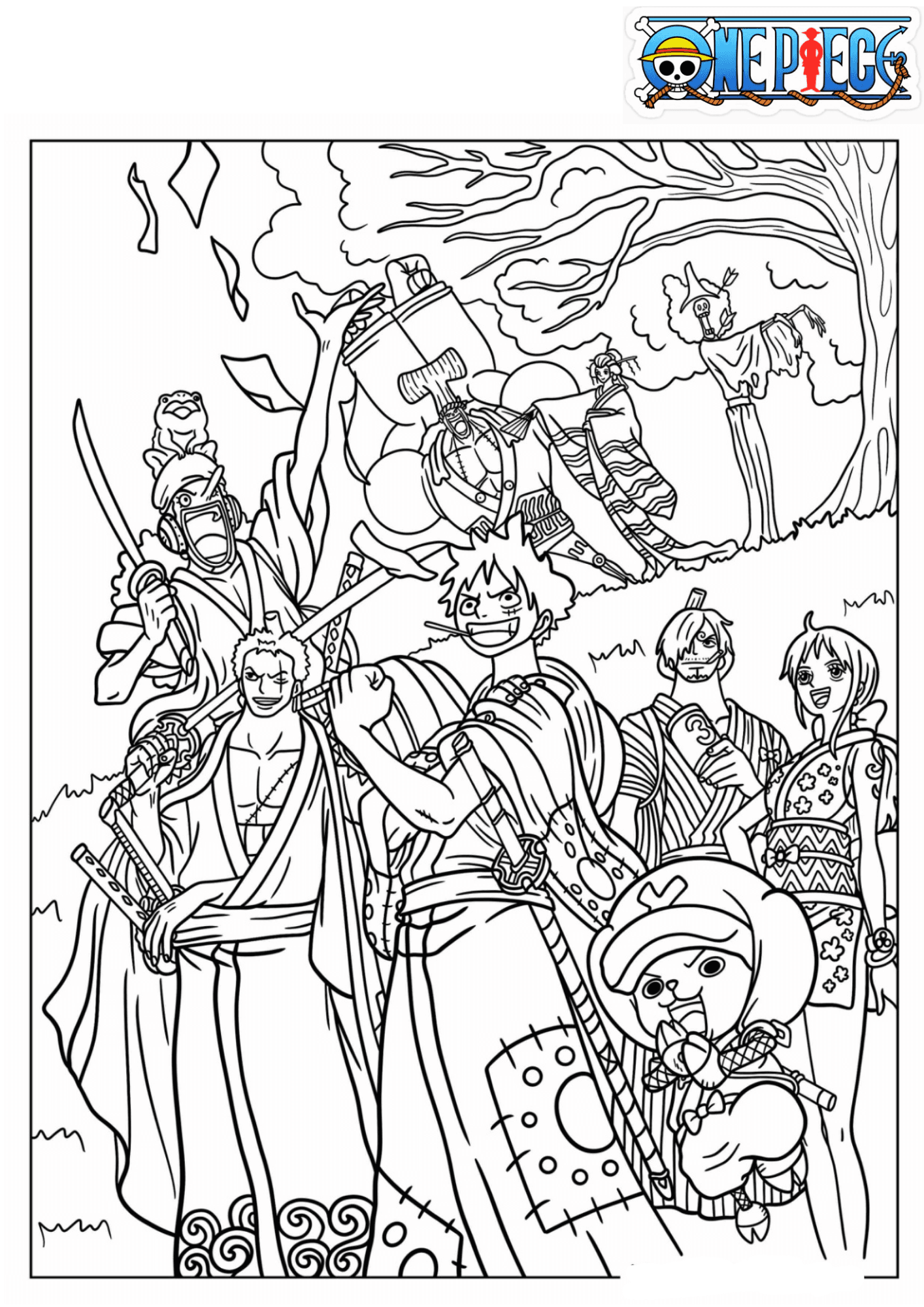 MY ONE PIECE COLORING BOOK 16 PAGES EDITABLE TEMPLATE By Narufanwear Raket PH