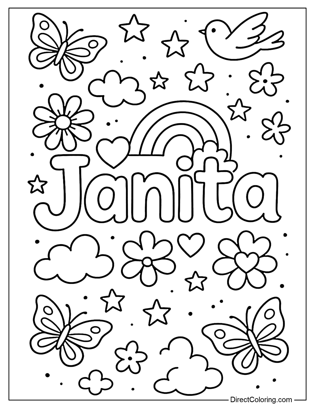 Name Coloring Pages Free And Printable For Kids