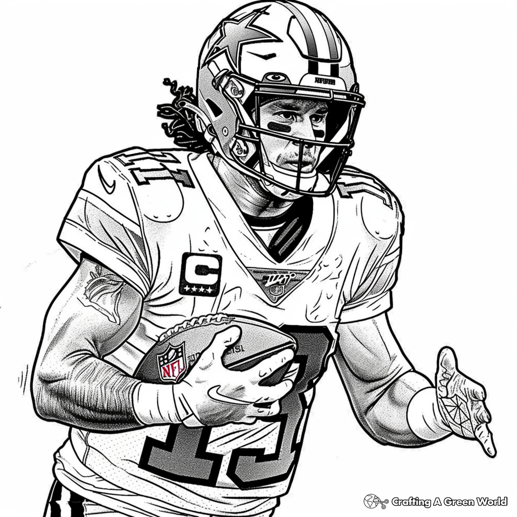 Nfl Football Coloring Pages Free Printable 