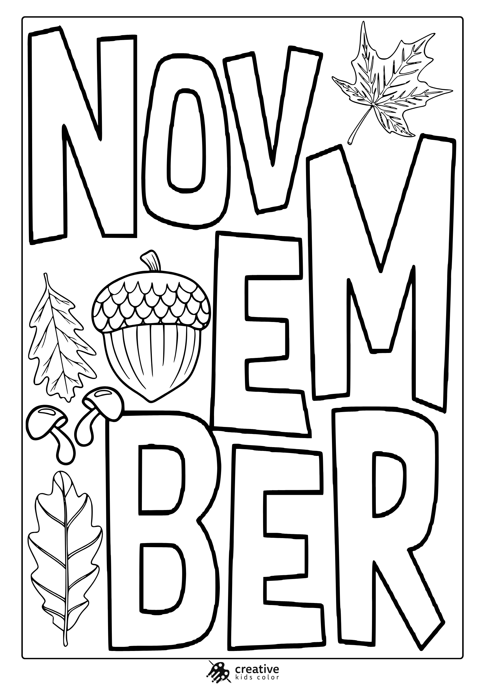 november coloring pages for preschoolers