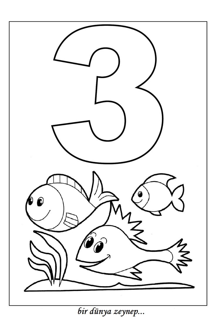 preschool coloring pages numbers