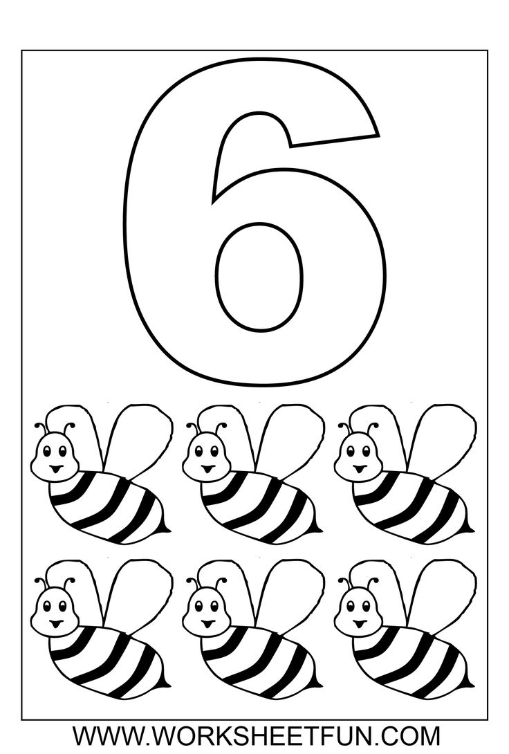 Number Coloring Pages 1 10 Worksheets FREE Printable Worksheets
