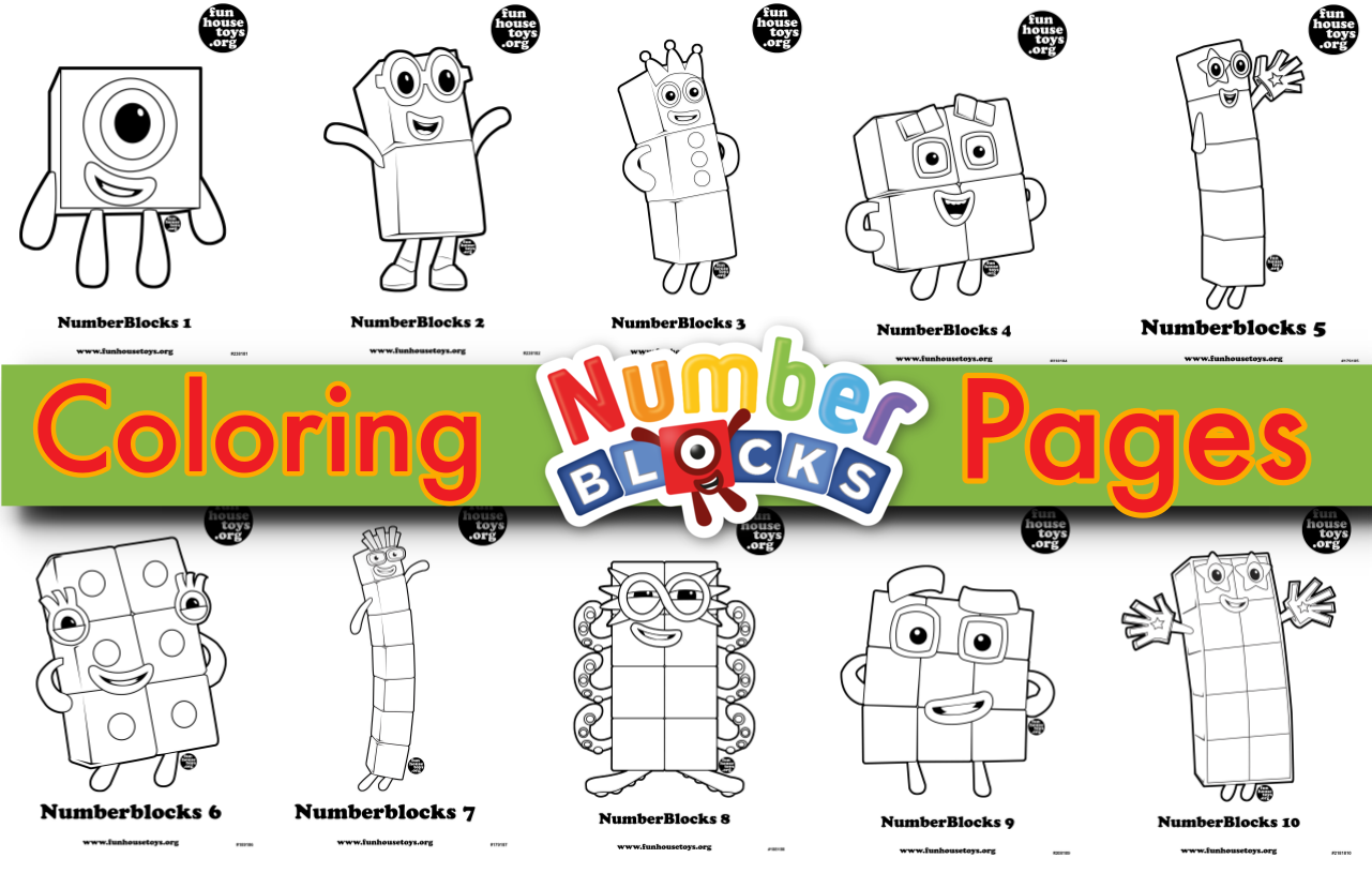 numberblocks coloring pages