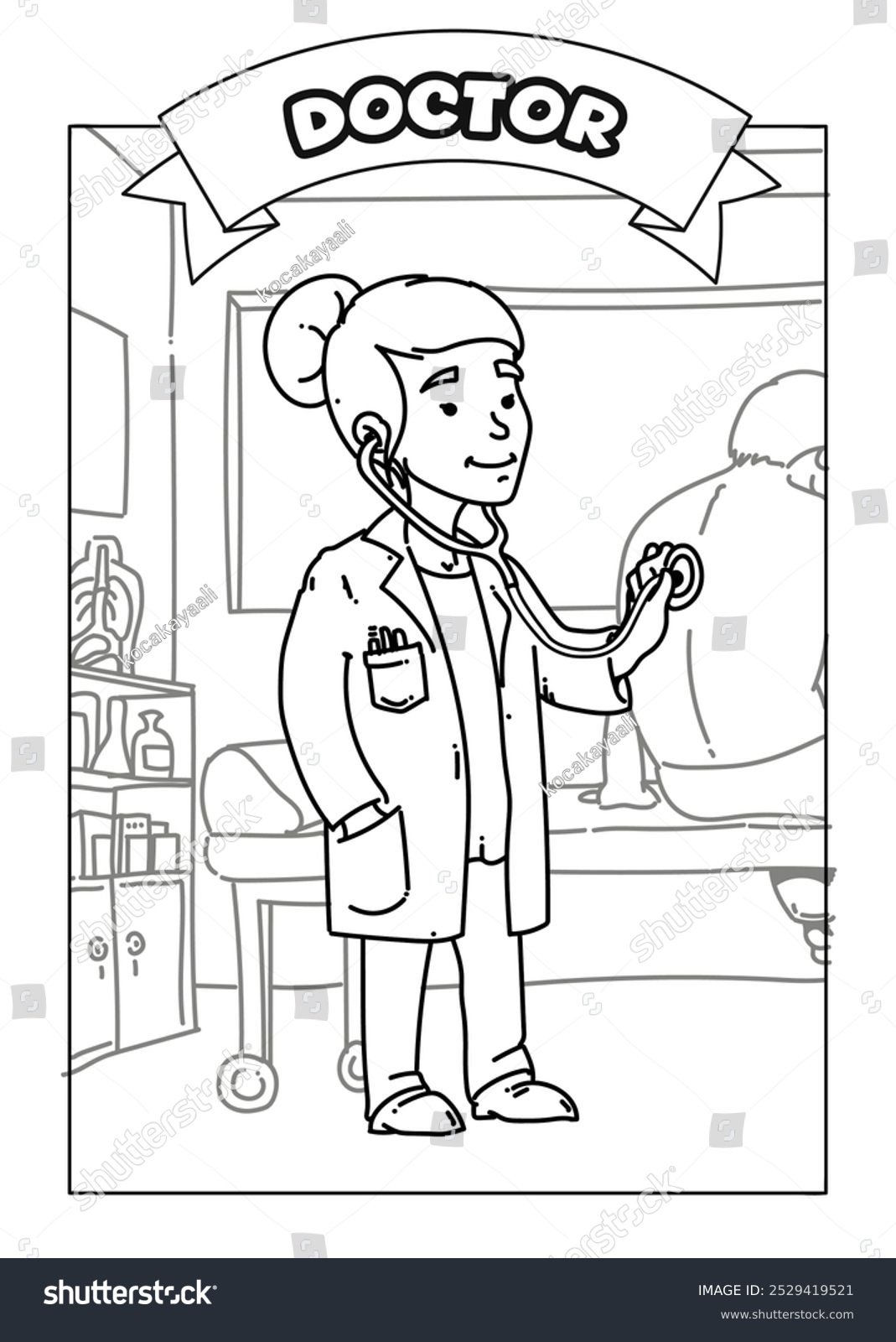 doctor coloring pages for preschool