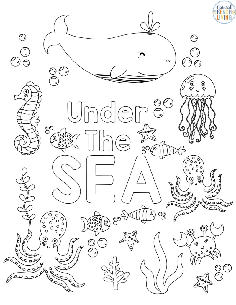 ocean coloring pages preschool