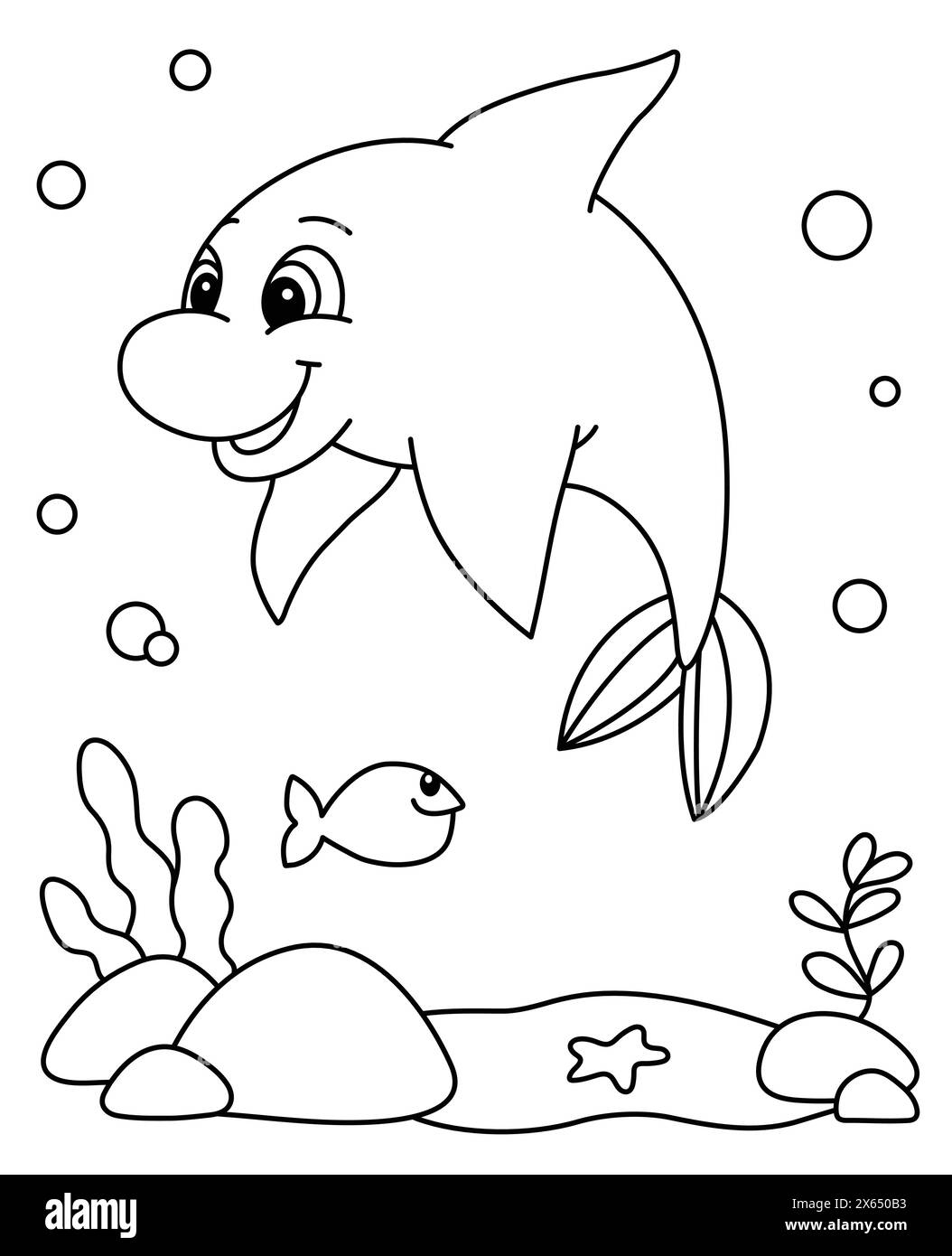 sea animal coloring page
