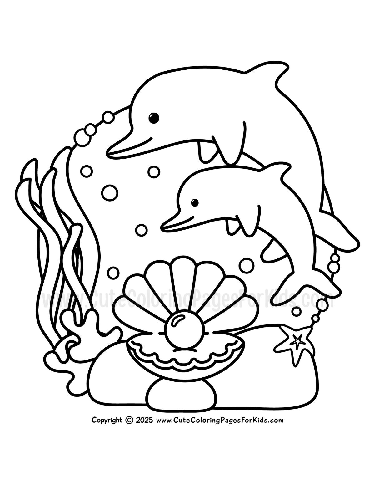 cute sea animals coloring pages