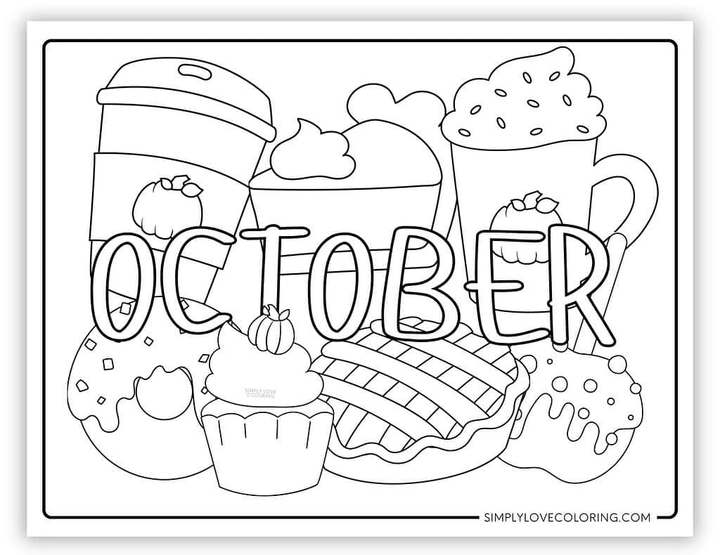 October Coloring Pages Free PDF Printables Simply Love Coloring