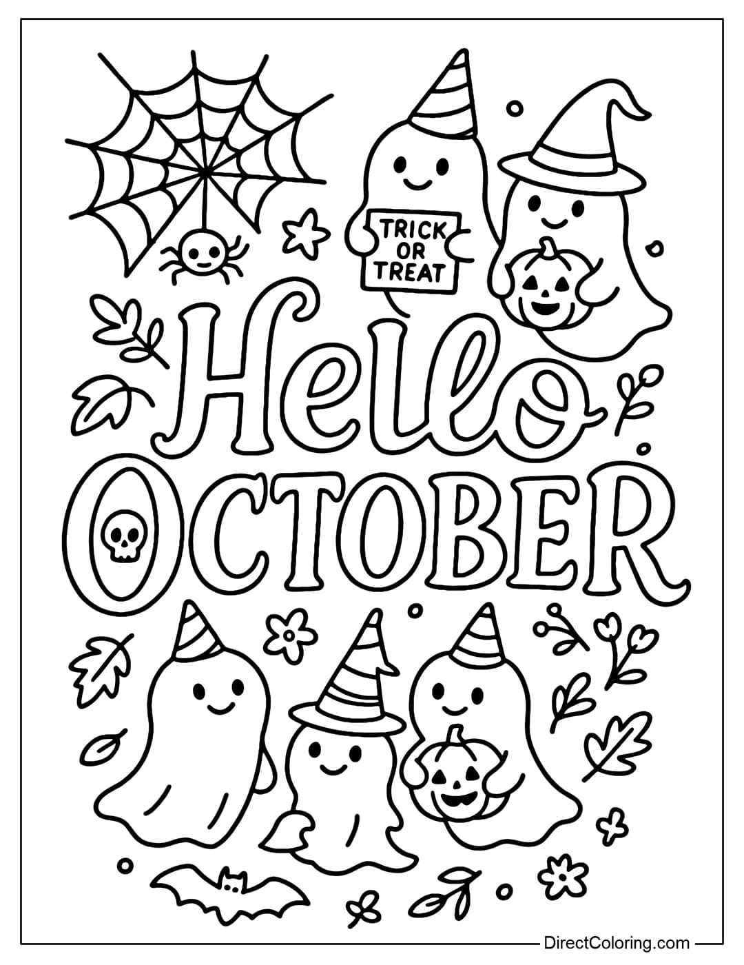coloring pages october