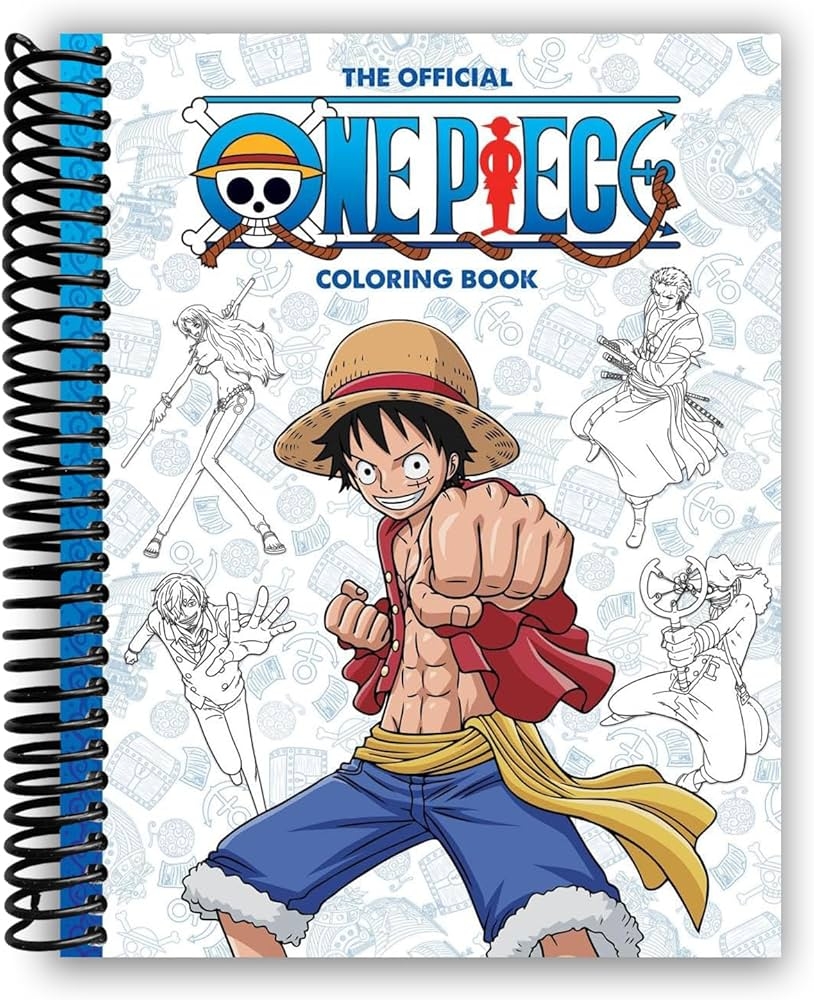One Piece The Official Coloring Book Spiral bound Scholastic Scholastic Amazon Books