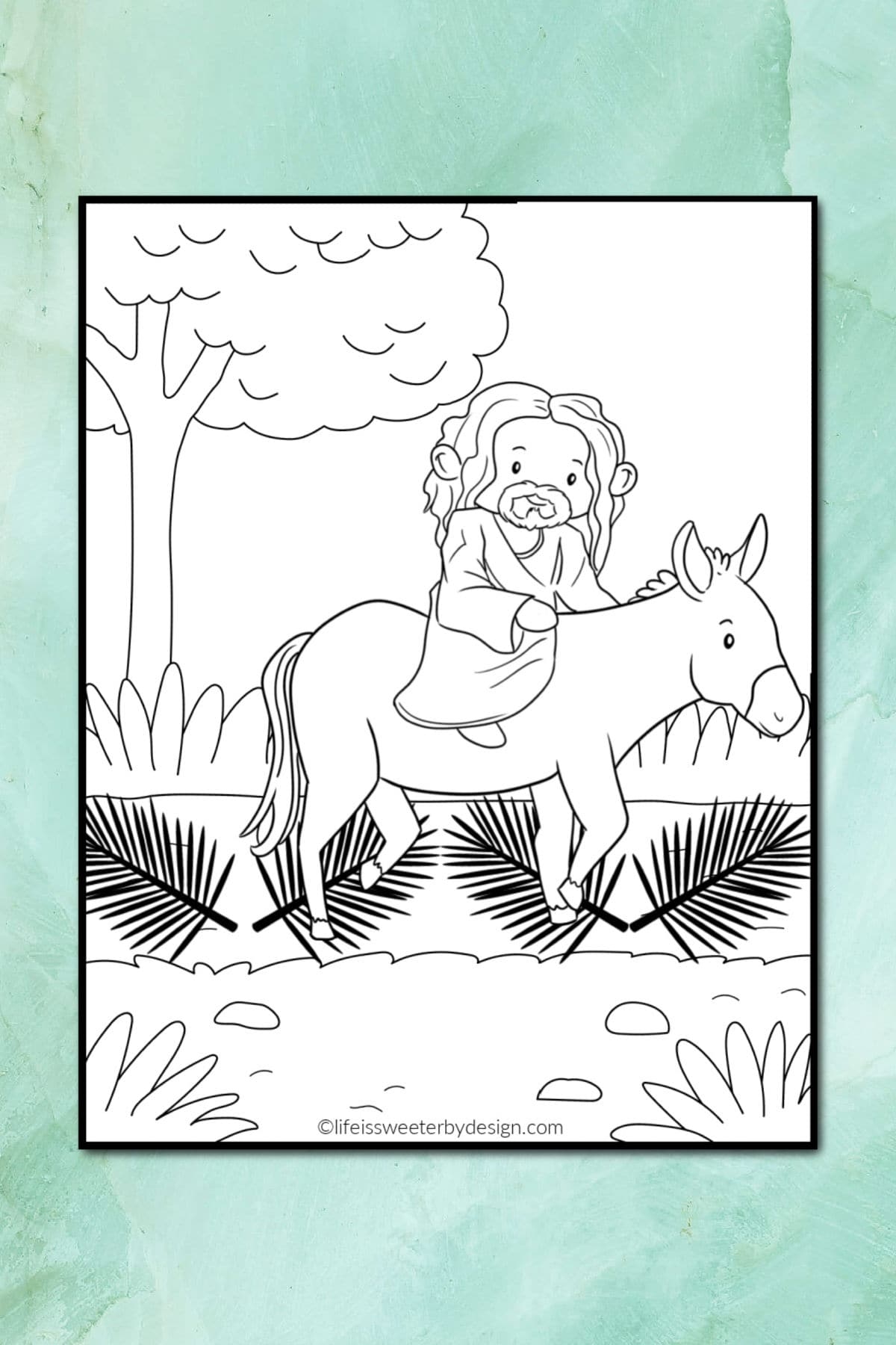 Palm Sunday Coloring Page Life Is Sweeter By Design