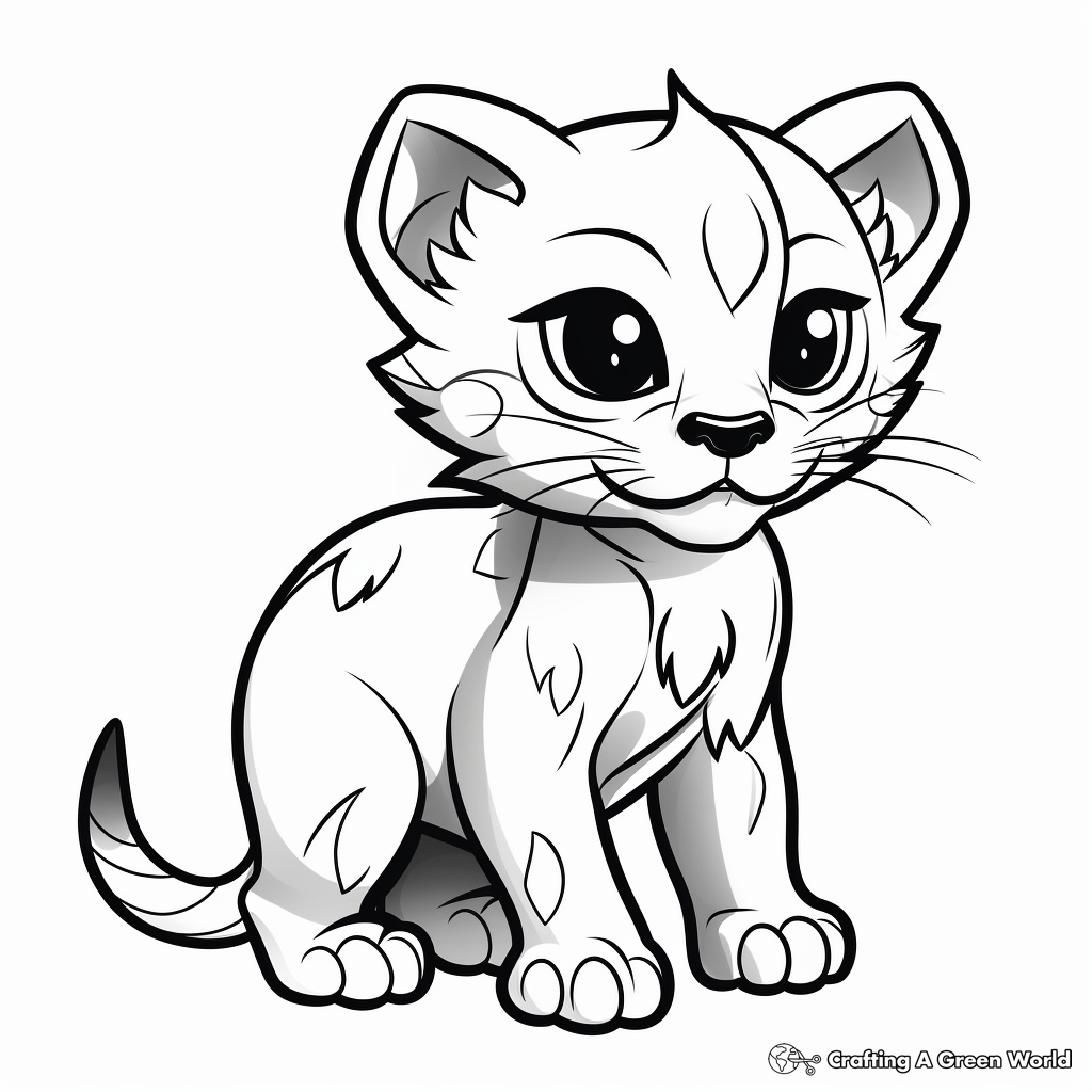 black panther animal coloring pages