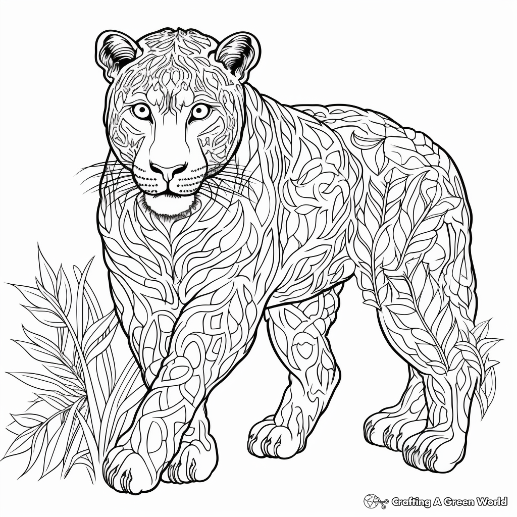 Panther Coloring Pages Free Printable 