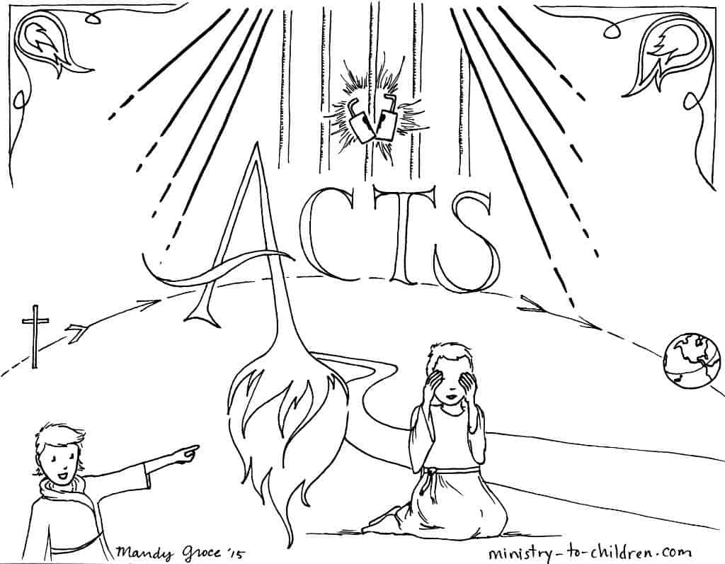 preschool pentecost coloring page