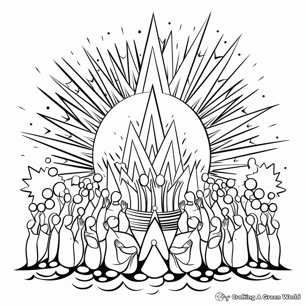 Pentecost Coloring Pages Free Printable 