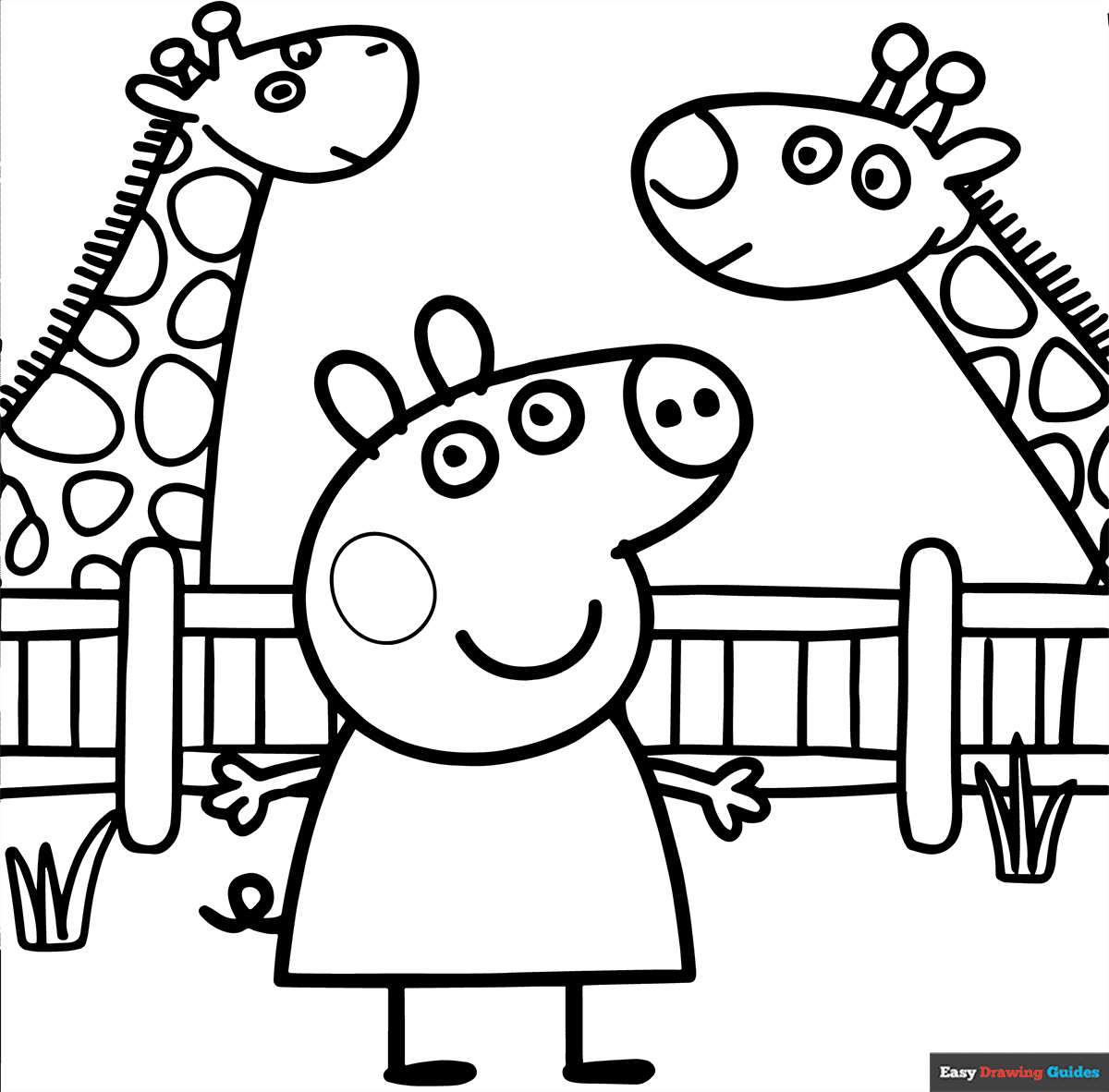 peppa coloring page