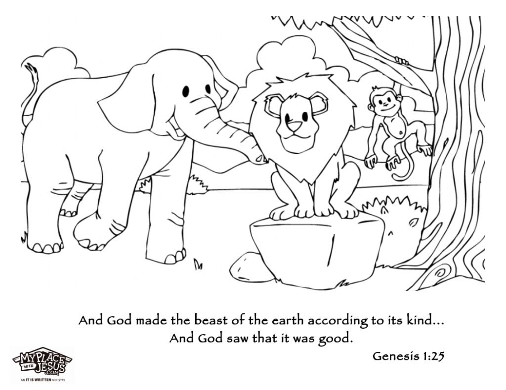 Pictures To Color My Place With Jesus
