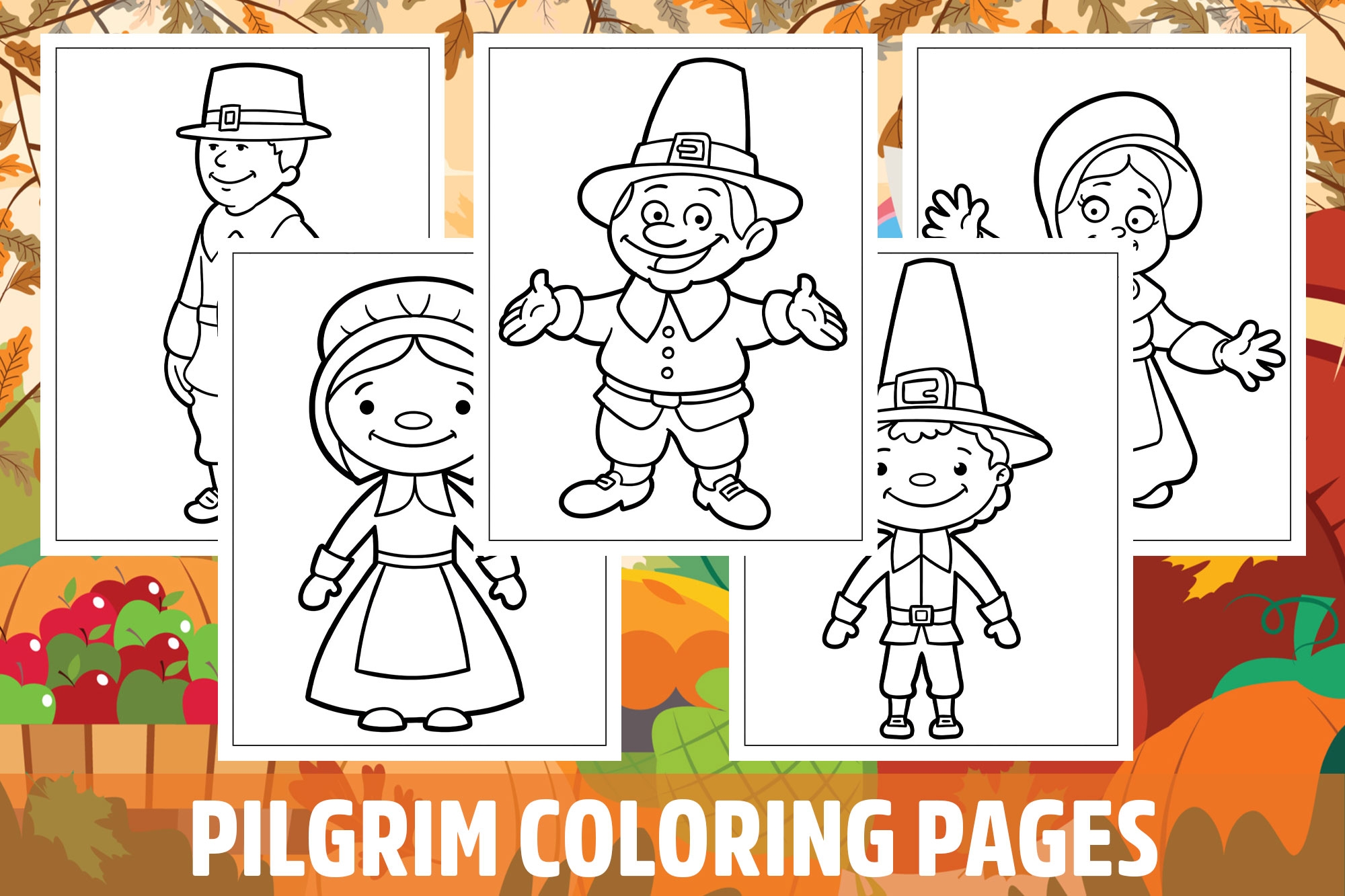 Pilgrim Coloring Pages For Kids Girls Boys Teens Birthday School Activity Made By Teachers