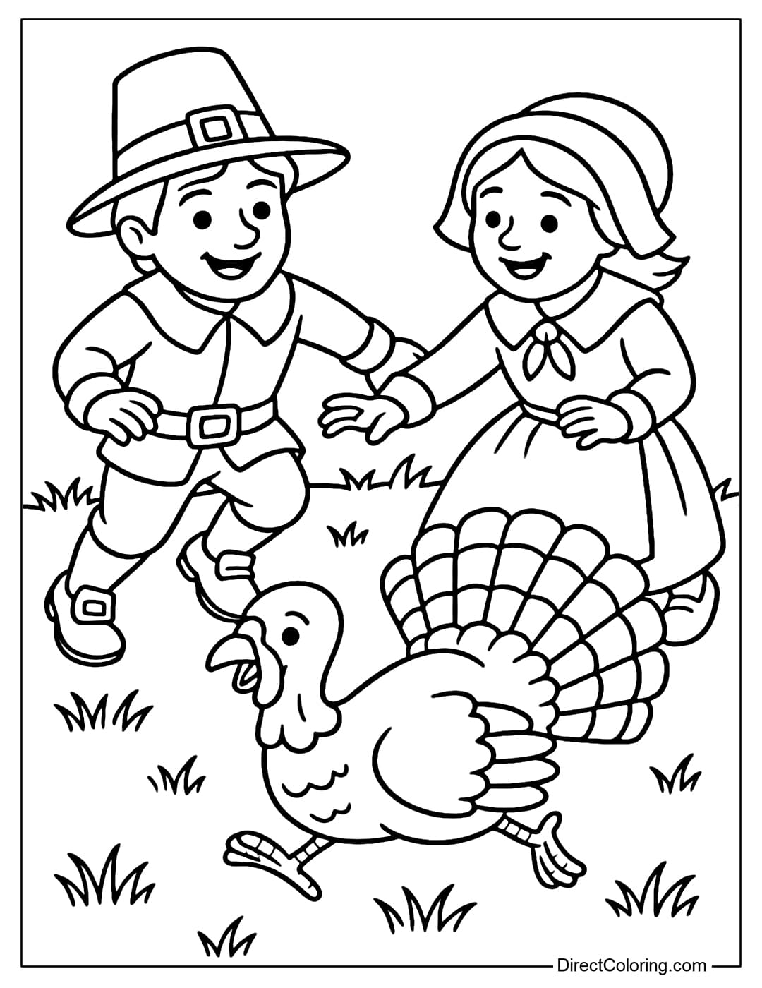 Pilgrim Coloring Pages Free PDF To Download And Print
