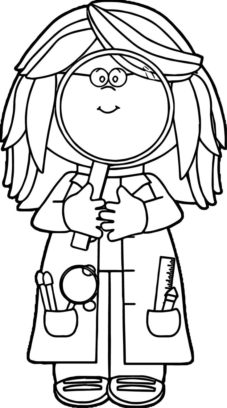 Pin By FEDERICA COVI On Copertine Detective Themed Classroom Coloring Pages Scientist