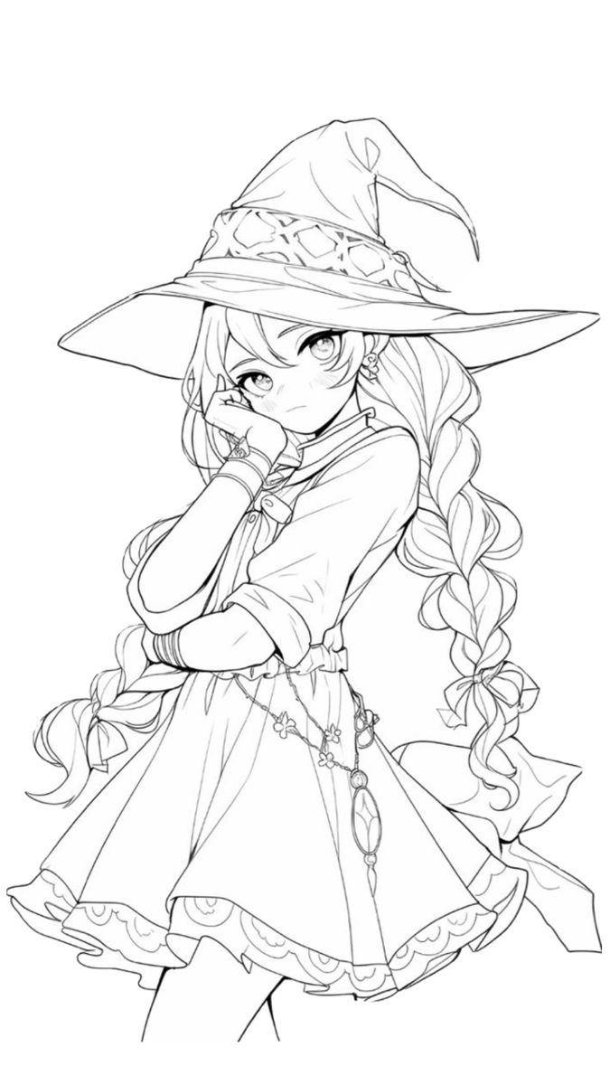 Pin By Manu On Painting Manga Coloring Book Witch Coloring Pages Adult Coloring Book Pages