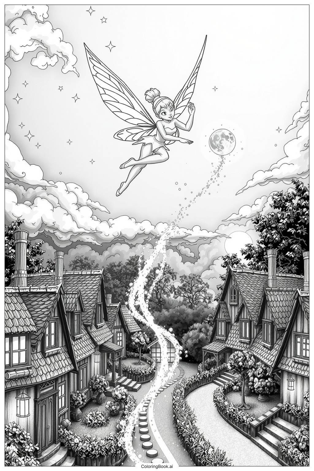 tinkerbell color pages