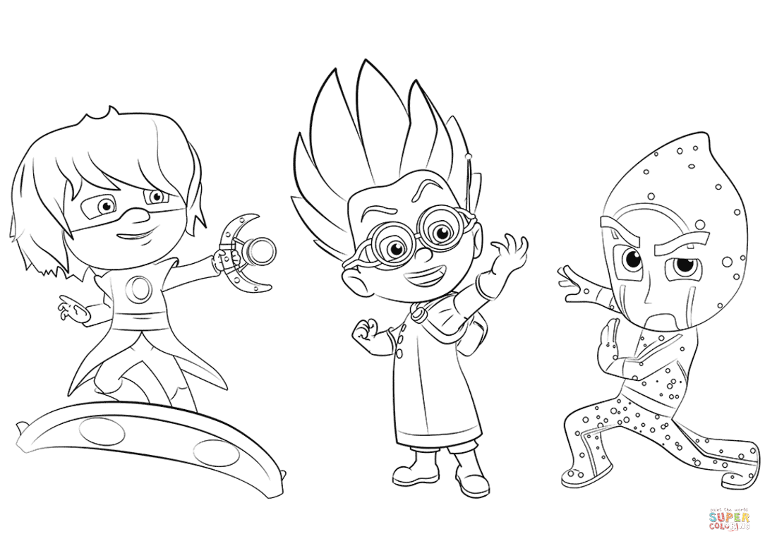 Pj Masks 20 Free Printable Coloring Pages