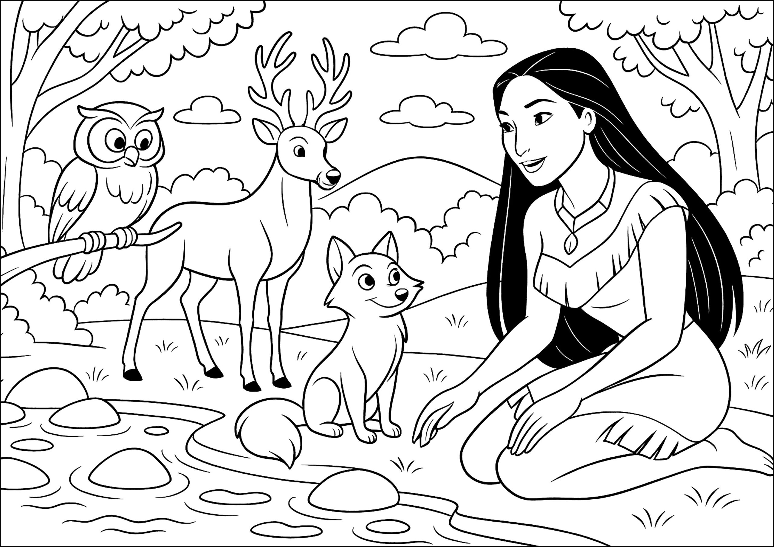 disney animal coloring pages