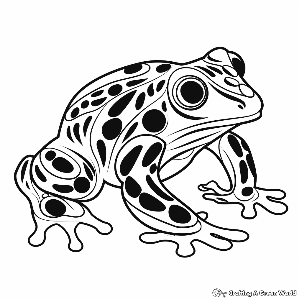 Poison Dart Frog Coloring Pages Free Printable 
