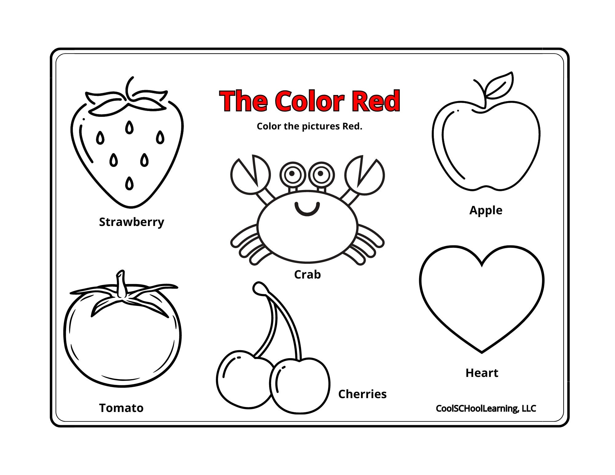 Preschool And Kindergarten Coloring And Tracing Sheets Printable Activity Worksheets Early Learning Educational Resources Etsy