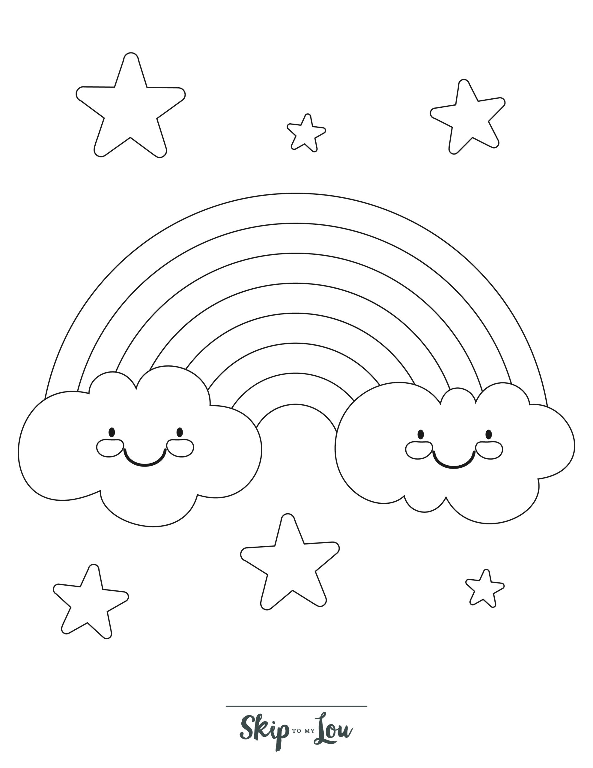 simple coloring pages for preschool