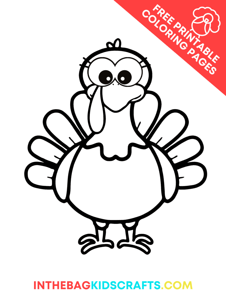 coloring turkey pages for preschoolers