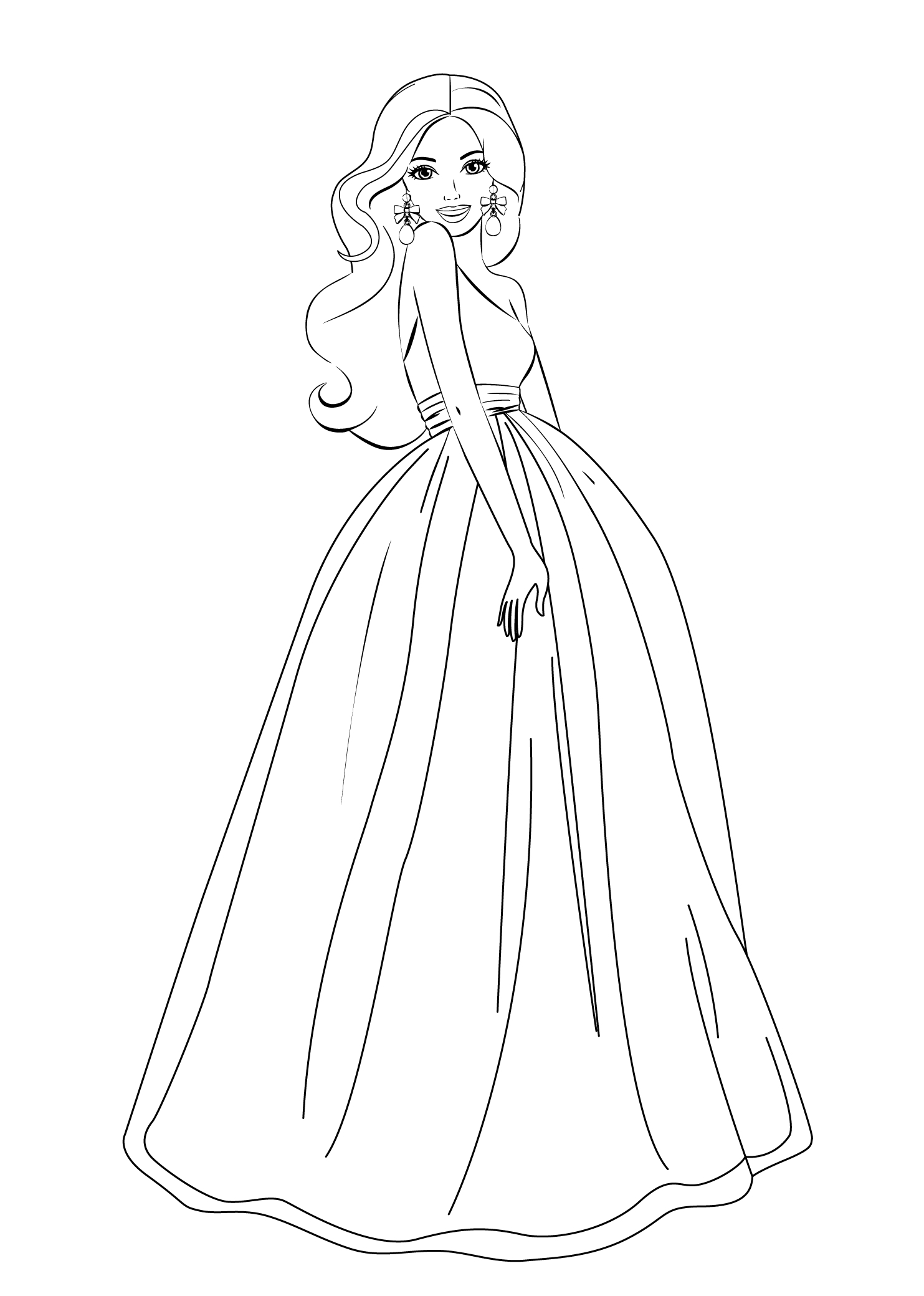 barbie coloring page