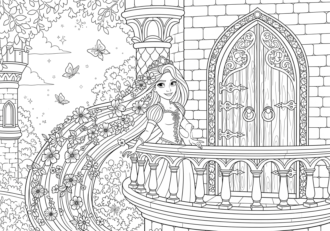 princess rapunzel coloring pages princess rapunzel coloring pages