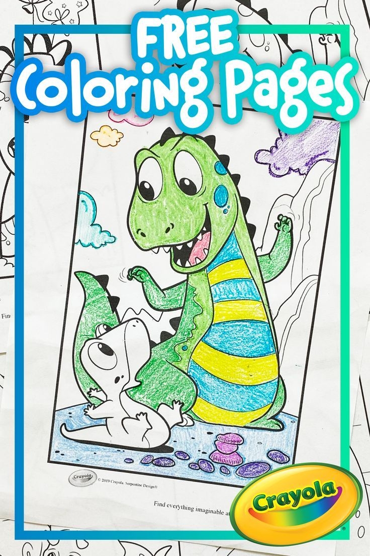 dinosaur color pages for preschool