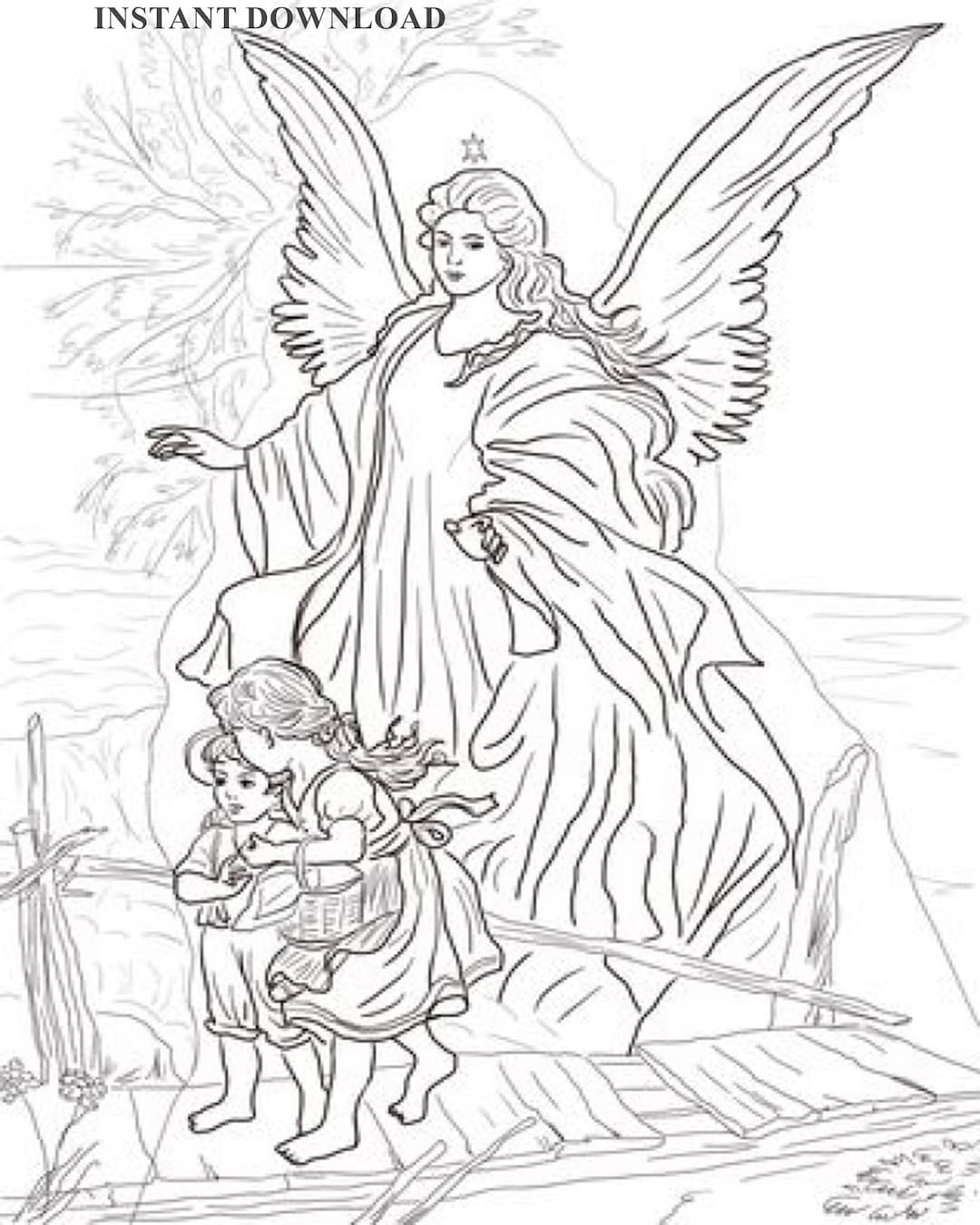 angel coloring pages for preschool