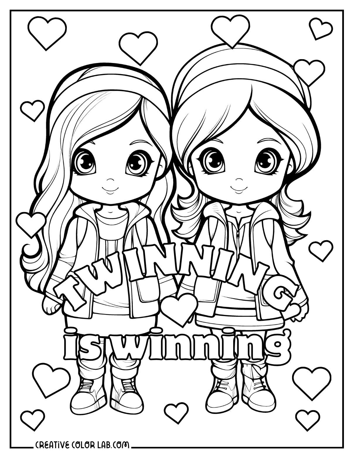Printable Best Friend Coloring Pages Free Friendship Printables