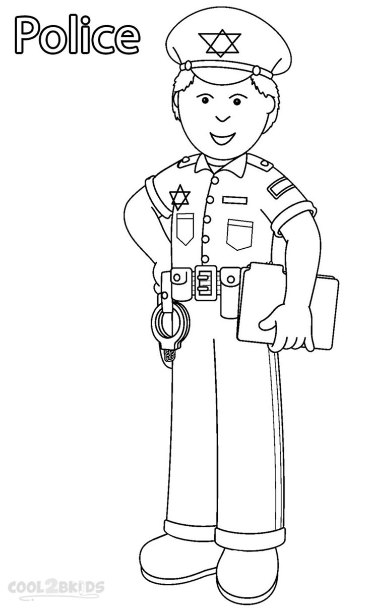 preschool community helpers coloring pages