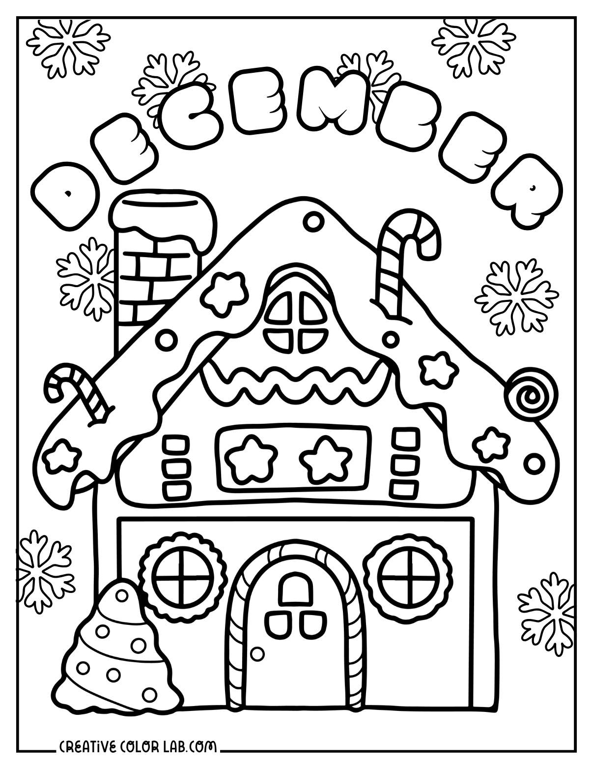 Printable December Coloring Pages