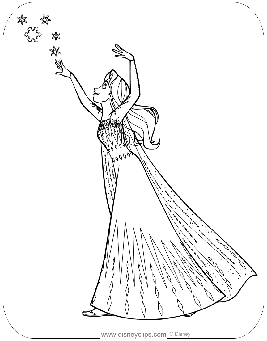Printable Frozen Coloring Pages Disneyclips