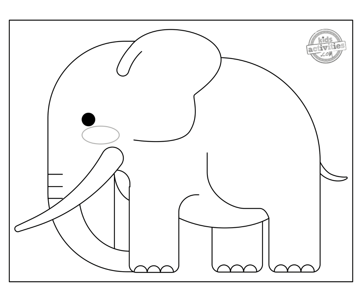 Printable Indian Elephant Coloring Page For Kids Kids Activities Blog