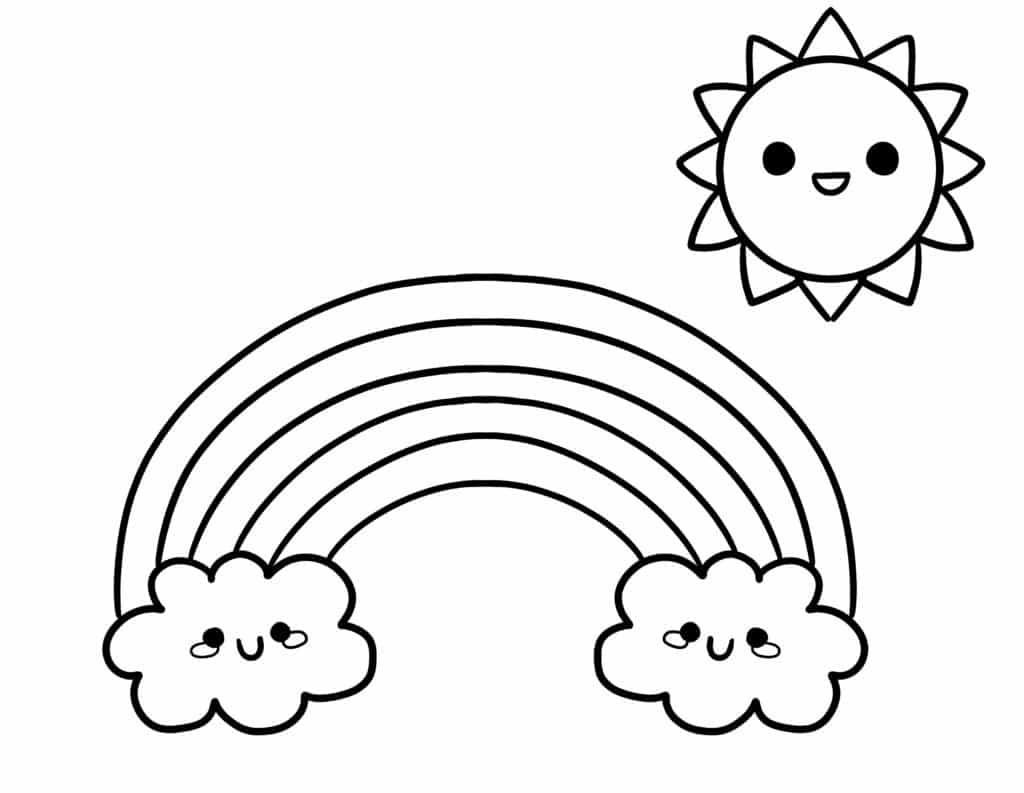 easy coloring pages for preschoolers