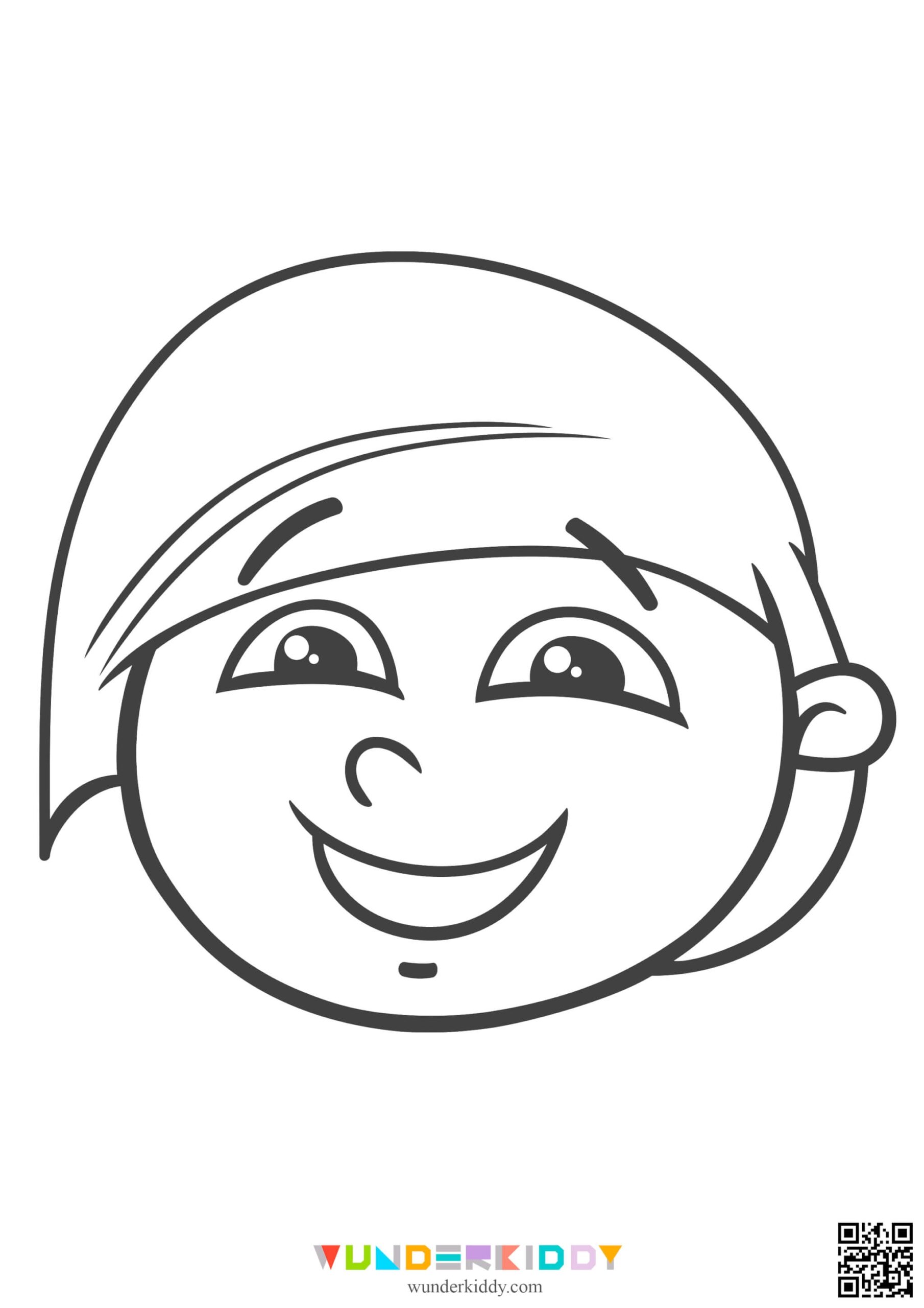 Printable Simple Coloring Pages Of Faces For Toddlers