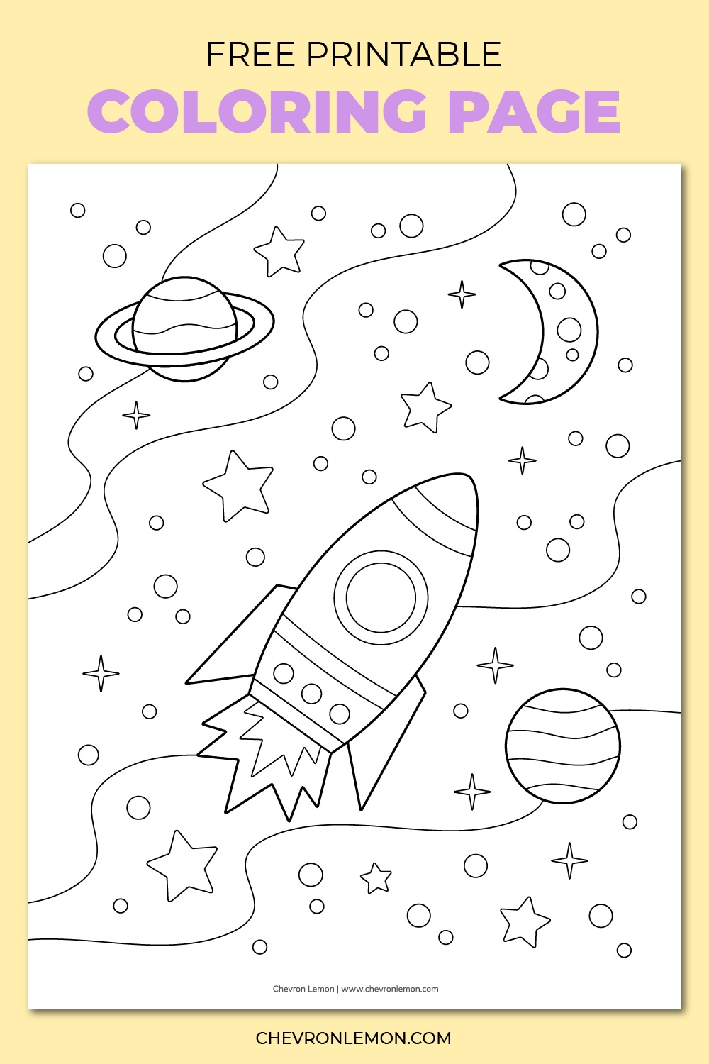 preschool space coloring pages